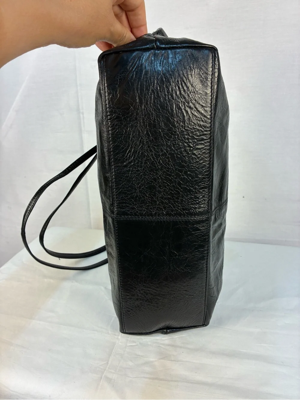 Gorgeous Latico Black Soft Leather Tote Bag
